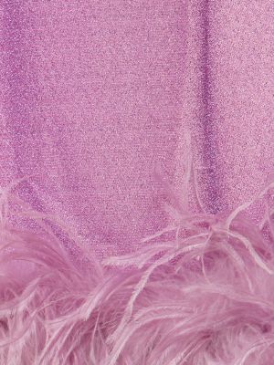 Pantalones con plumas de plumas Oséree Swimwear violeta