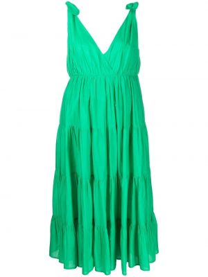 Памучна рокля Merlette зелено