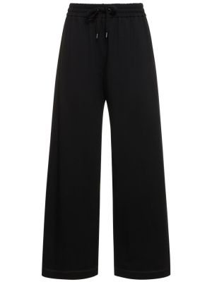 Pantalones de chándal de algodón Brunello Cucinelli negro