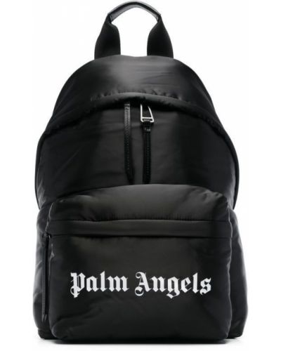 Nylon hátizsák nyomtatás Palm Angels fekete