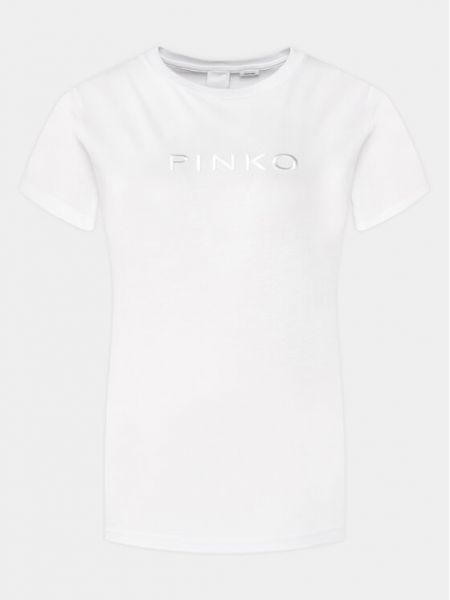 Priliehavé tričko Pinko biela