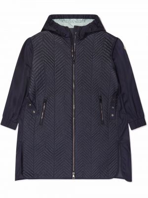 Cappotto con cappuccio Moncler Enfant blu