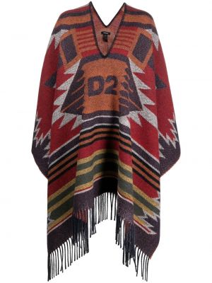 Poncho Dsquared2 röd