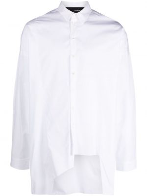 Asymetrická bavlněná košile Isabel Benenato bílá