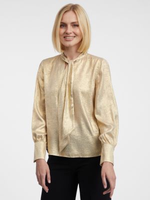 Satenska bluza Orsay zlata