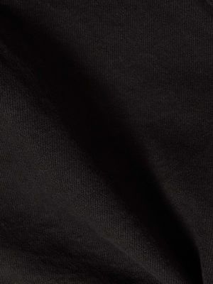 Джинсовые шорты с бахромой Frame черные