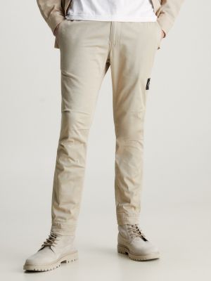 Pantalones chinos Calvin Klein Jeans beige