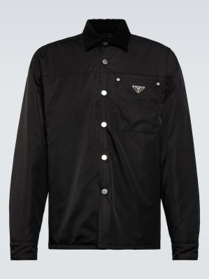 Camicia di nylon Prada nero