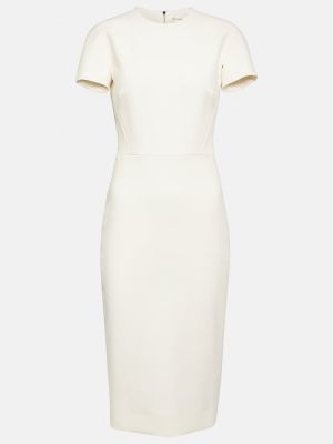 Midi haljina Victoria Beckham bijela