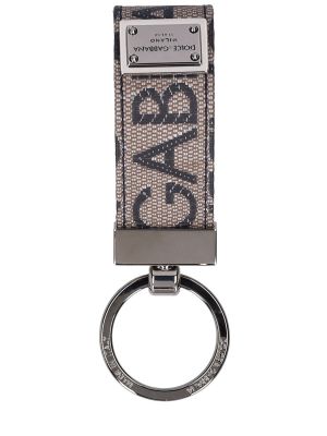 Žakárový prsten Dolce & Gabbana šedý