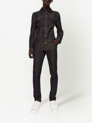 Slim fit skinny džíny Dolce & Gabbana černé