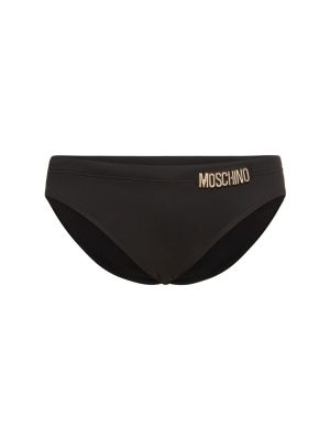 Kalhotky z nylonu Moschino Underwear černé