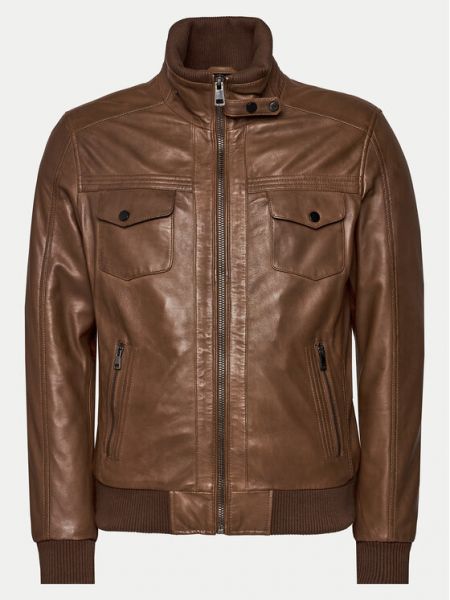 Длинная куртка Serge Pariente коричневая
