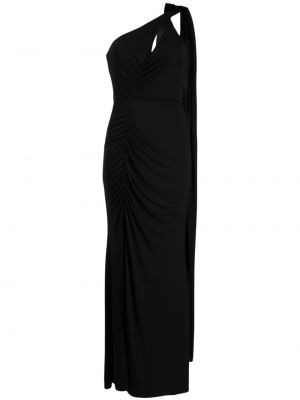 Asymetrické večerní šaty Marchesa Notte černé