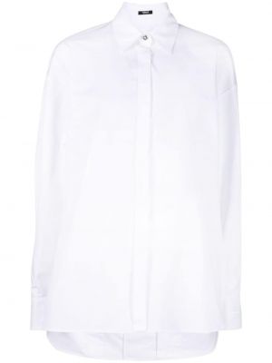Памучна риза Versace бяло