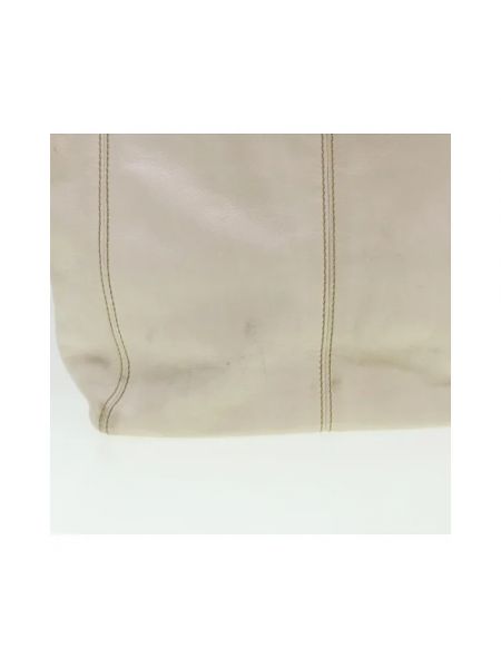 Retro bolso shopper de cuero Chanel Vintage blanco