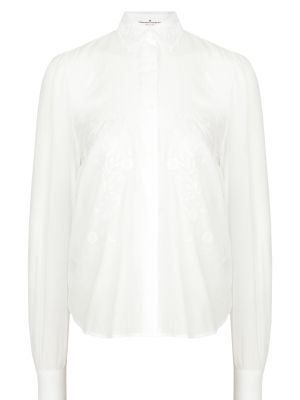 Белая блузка Ermanno Scervino