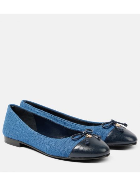 Lær ballerinasko Tory Burch