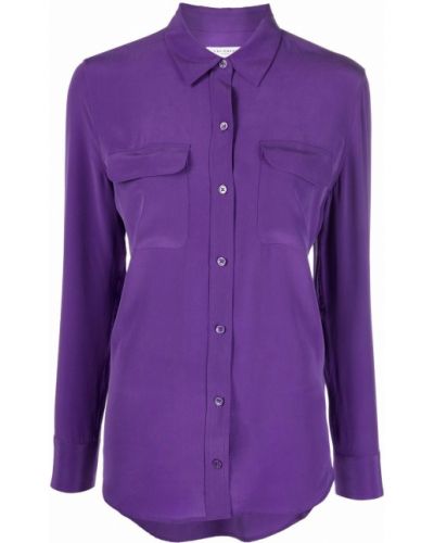 Camisa slim fit Equipment violeta