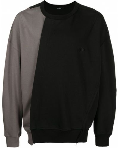 Asymmetrisk rund hals sweatshirt Songzio svart