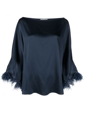 Slip-on блуза с пера Antonelli синьо