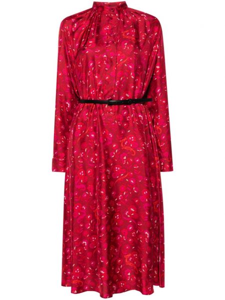 Robe avec ceinture Max Mara rouge