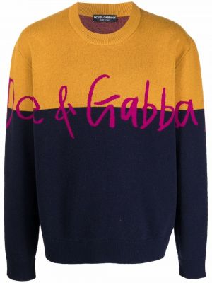 Jersey de tela jersey de cuello redondo Dolce & Gabbana azul