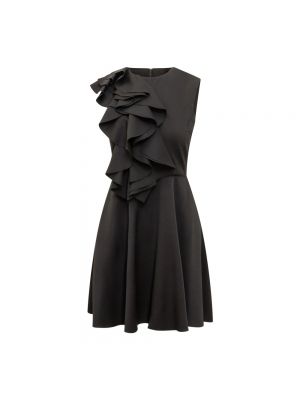 Sukienka mini z falbankami Rochas czarna