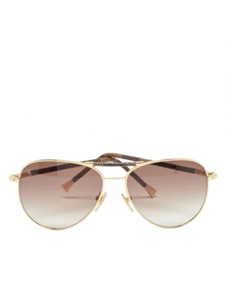 Okulary przeciwsłoneczne retro Louis Vuitton Vintage brązowe
