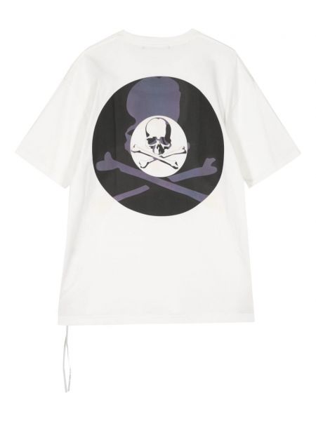 Kokvilnas t-krekls ar apdruku Mastermind World balts