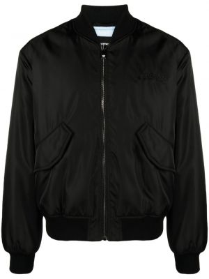 Bomber jakna s vezom Versace crna