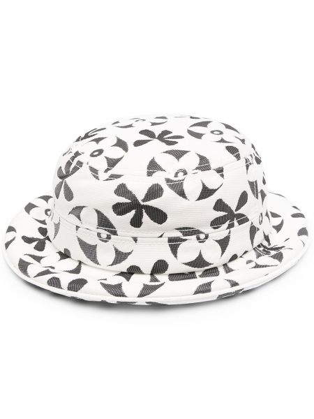 Sombrero de tejido jacquard 10 Corso Como blanco