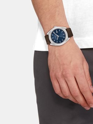 Кожаные часы с кожаным ремешком Calvin Klein