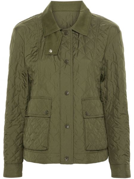 Pikowana kurtka Moncler zielona