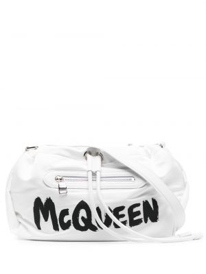 Trykt veske Alexander Mcqueen hvit