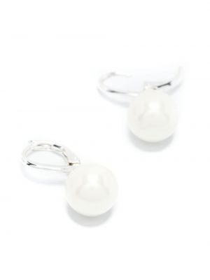 Boucles d'oreilles avec perles à boucle Lauren Ralph Lauren argenté