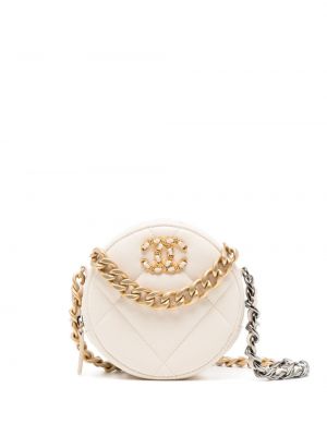 Prošívaná taška přes rameno Chanel Pre-owned bílá