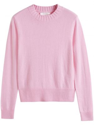 Džemper s okruglim izrezom Chinti & Parker ružičasta