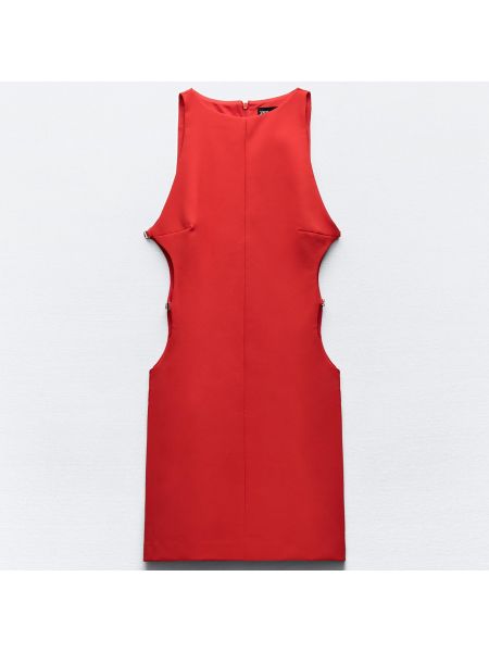 Платье мини Zara красное