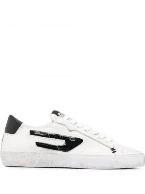 Paljett sneakers Diesel hvit