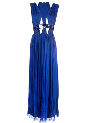 Maxi šaty Alberta Ferretti, modrá