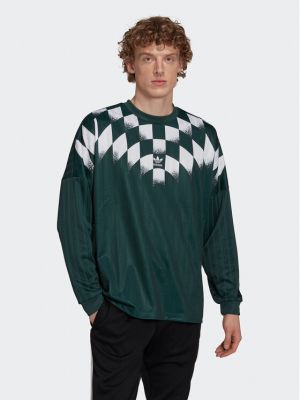Μακρυμάνικη μπλούζα Adidas πράσινο