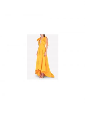 Sukienka z kokardką z wysoką talią Acler żółta