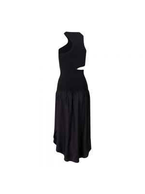 Jedwabna sukienka długa Stella Mccartney czarna