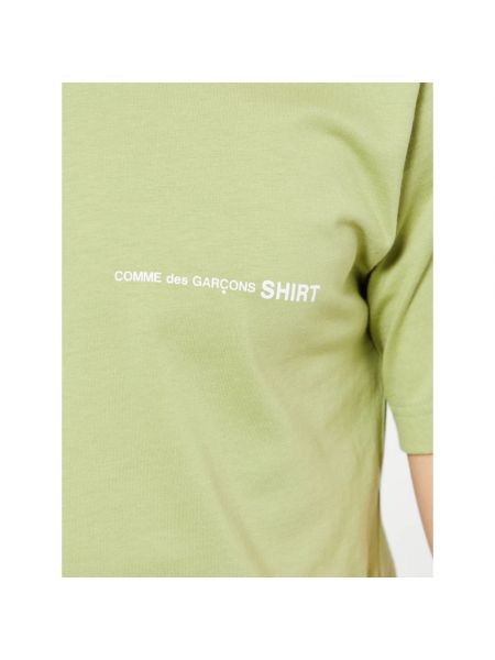 Camiseta de algodón de punto Comme Des Garçons verde