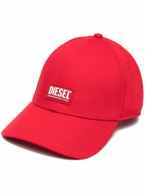 Cap aus baumwoll Diesel rot