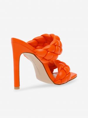 Sandály na podpatku Steve Madden oranžové