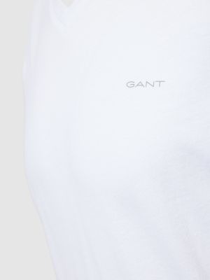 Koszulka z nadrukiem Gant czarna
