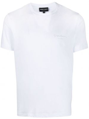 Camiseta con estampado Giorgio Armani blanco