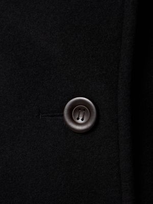 Vlnený kabát Acne Studios čierna